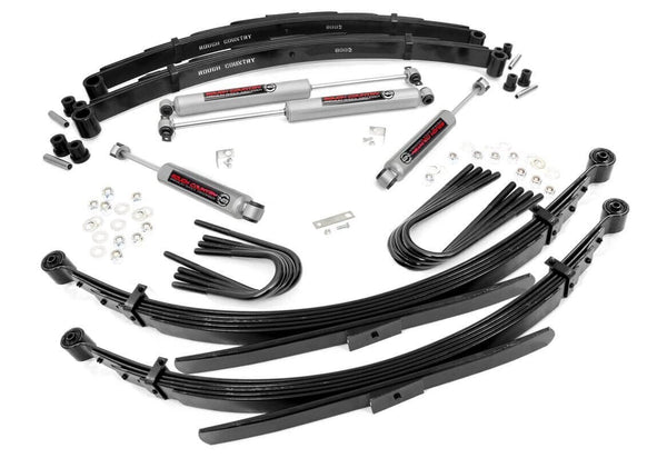 Rough Country - 4 Inch Lift Kit - RR Spring - Chevy/GMC C10/K10 C15/K15 Truck/Half-Ton Suburban (69-72)