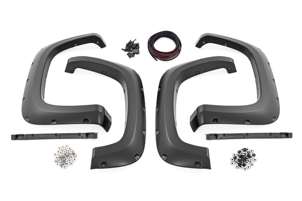 Rough Country - Fender Flares - Sport - G2X Deep Mahogany - Chevy Silverado 2500 HD/3500 HD (20-25)