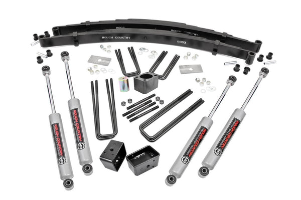 Rough Country - 4 Inch Lift Kit - Rear Blocks - Dodge W100 Truck/W200 Truck 4WD (1974-1977)