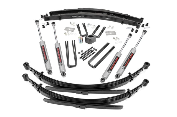 Rough Country - 4 Inch Lift Kit - Rear Springs - Dodge W200 Truck/W300 Truck 4WD (1978-1980)