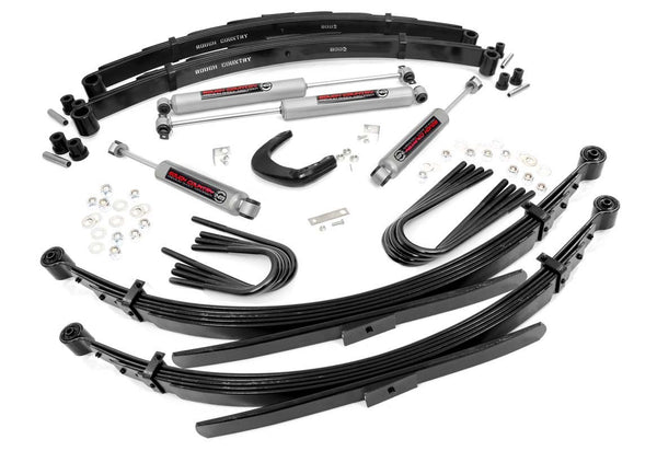Rough Country - 4 Inch Lift Kit - 56 Inch Rear Springs - Chevy/GMC 3/4-Ton Suburban/C25/K25 Truck (73-76)