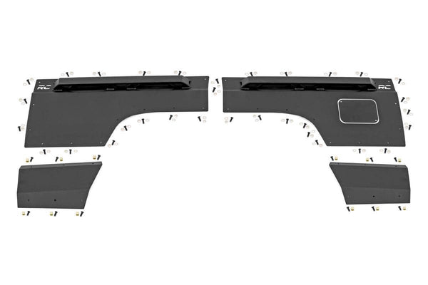 Rough Country - Fender & Quarter Panel Armor - Rear - Combo - Jeep Cherokee XJ 2WD/4WD (84-96)