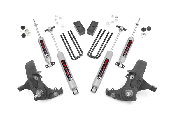 Rough Country - 4 Inch Lift Kit - Chevy C1500/K1500 Pickup Extended Ca/Half-Ton SUV (88-99)
