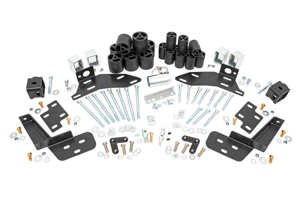 Rough Country - Body Lift Bumper Brackets - FR & RR - 3 Inch Lift - Chevy C1500/K1500 Truck (88-94)
