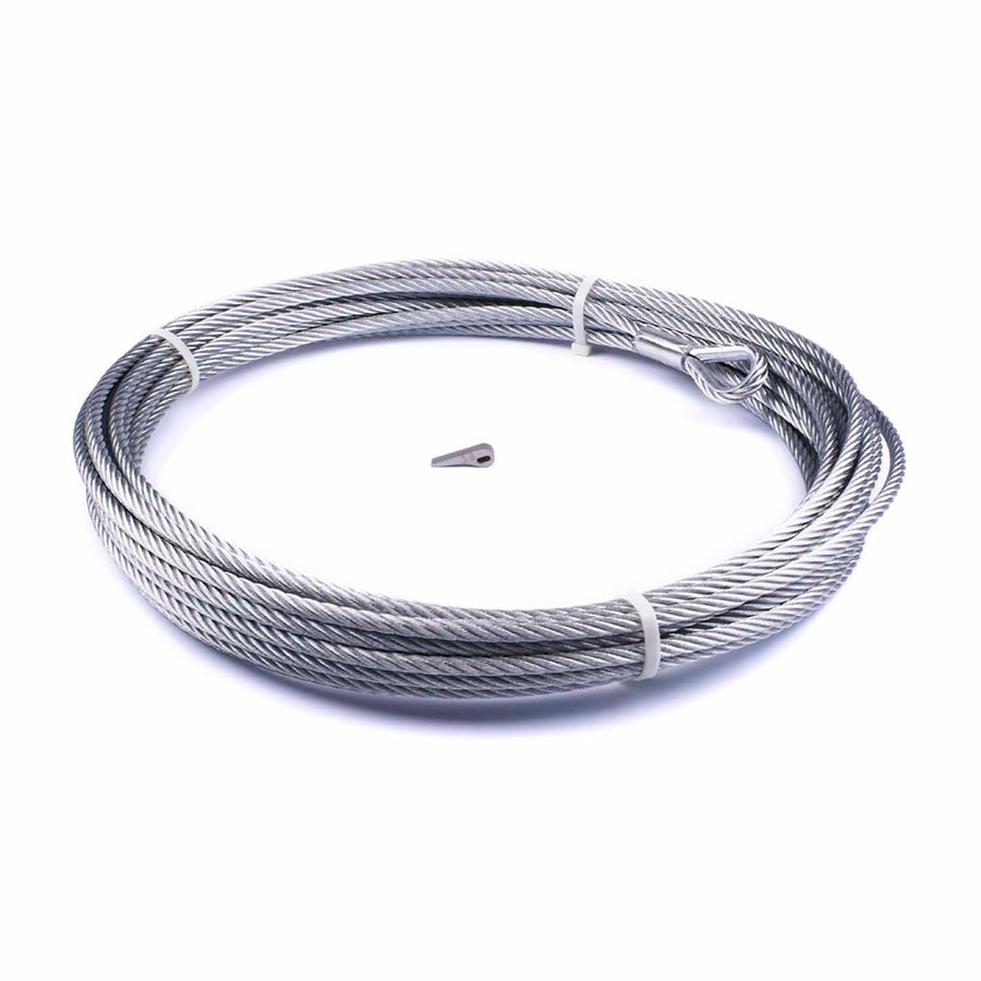 Wire Rope Assembly 3/8 In X 80 Ft Galvanized