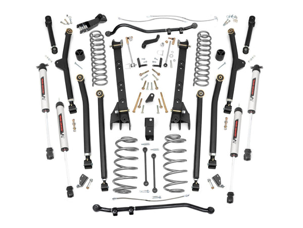 Rough Country - 4 Inch Lift Kit - Long Arm - V2 - Jeep Wrangler TJ 4WD (1997-2006)