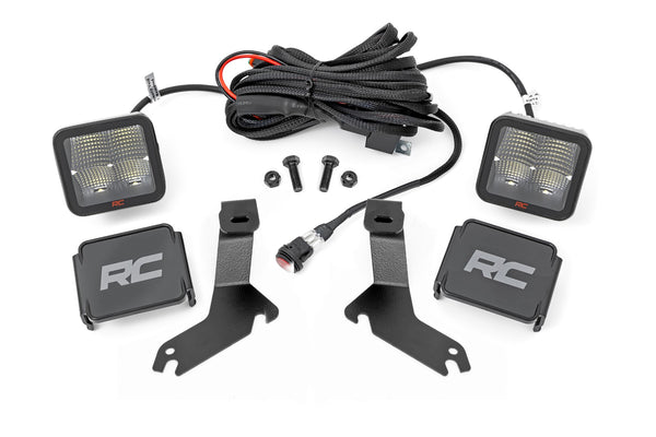 Rough Country - LED Light Kit - Ditch Mount - 2 In. Spectrum Pair - Spot - Chevy Silverado 1500 (99-06)/Tahoe (00-06)