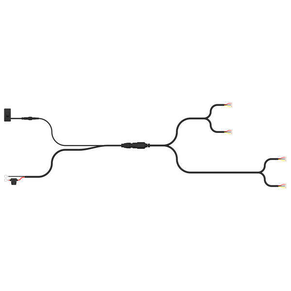 BUILTBRIGHT BB84043 WorkLink Universal Single Color Work Light Harness 4 Lamps