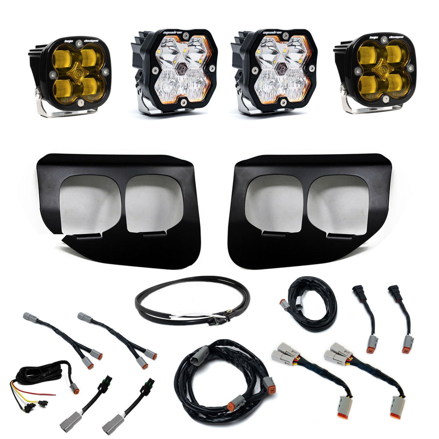 2020-2022 Ford Super Duty Fog Pocket Kit Squadron 2.0 Amber SAE/Sport DC W/Upfitter