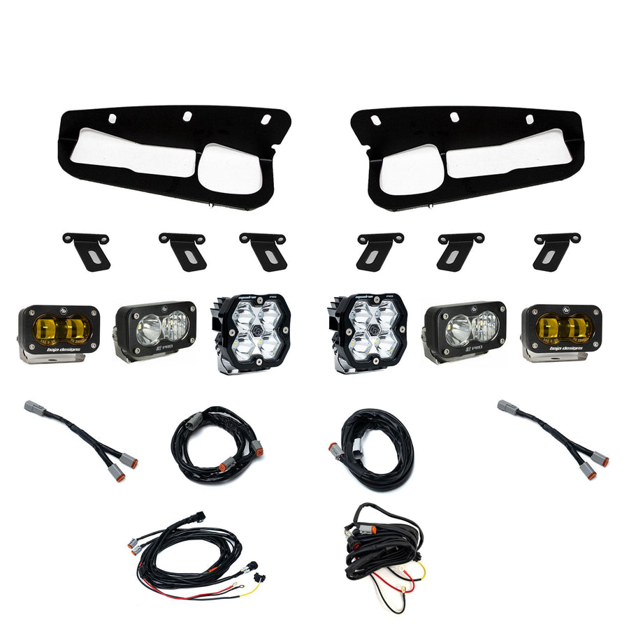 Ford Bronco (21-26) S2 SAE Amber S2 Pro D/C Clear Squadron 2.0 Pro Spot Clear FPK Steel Bumper