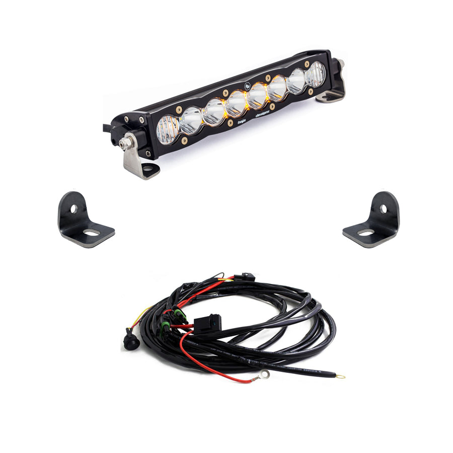 S8 10 Inch Hood Mount Kit - '19-21 RZR XP Turbo; '18-21 RZR Turbo S (Driving/Combo Clear)