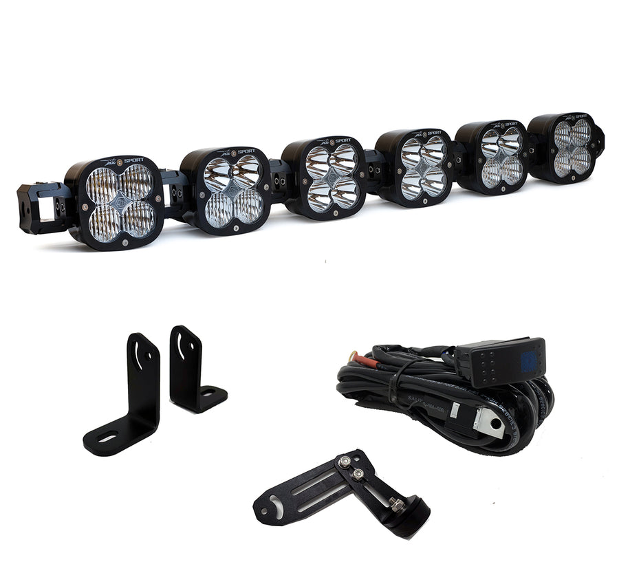 XL Sport Linkable Sport Roof Mount Kit - '20-26 RZR Pro XP; '22-24 RZR Turbo R (Multi-Pattern Clear)