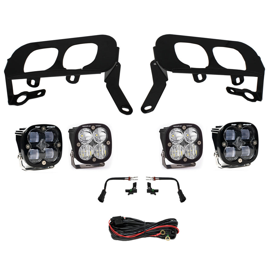 Squadron Sport/SAE Dual Fog Pocket Light Kit - 2014-15 Chevrolet Silverado 1500 (SAE Fog Clear)