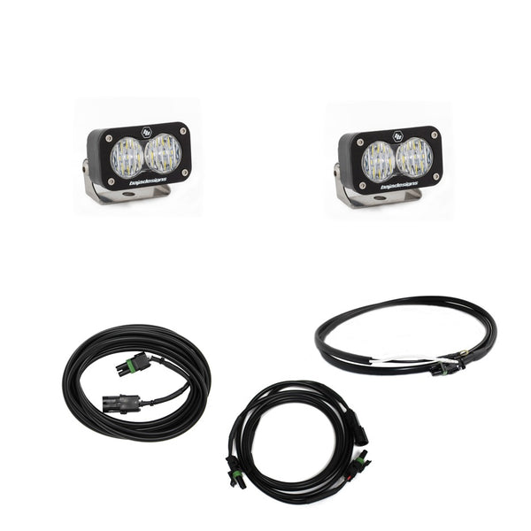 S2 Sport Dual Reverse Kit - '18-25 Wrangler JL; W/ OE Rubicon Sahara Bumper (Wide Cornering; Clear; Upfitter Wiring)