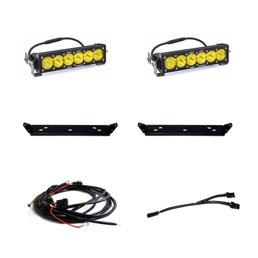 OnX6+ 10 Inch Dual Behind Grille Kit - '21-26 F-150 Raptor '24-26 Raptor 37/R (Driving/Combo; Baja Amber)