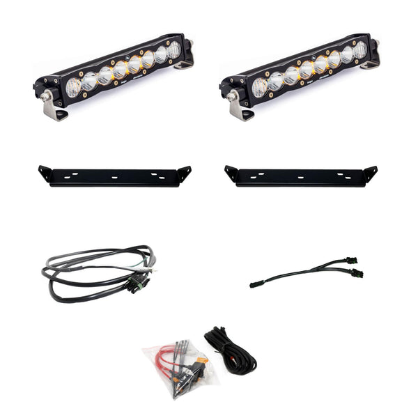 S8 10 Inch Dual Behind Grille Kit - '21-26 F-150 Raptor '24-26 Raptor 37/R (Driving/Combo; Clear)