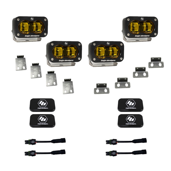 S2 SAE Amber Fog Pocket Kits - Ford '21-26 F-150 Raptor '24-26 F-150 Raptor 37/R
