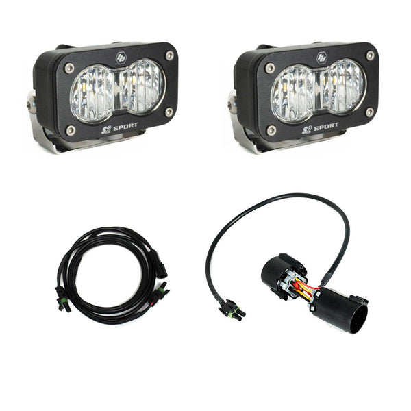 S2 Sport W/C Reverse Kit Plug-N-Play (Wide Cornering; Clear; Plug-n-Play Wiring)