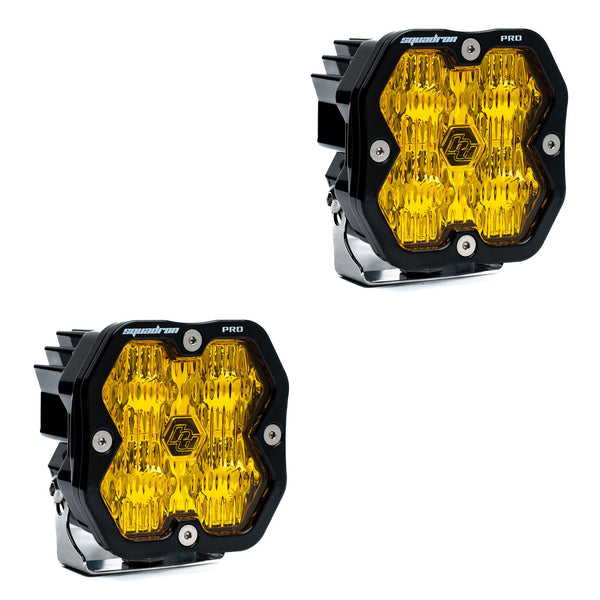Squadron 2.0 Pro Pair LED Wide Cornering Baja Amber No Harness
