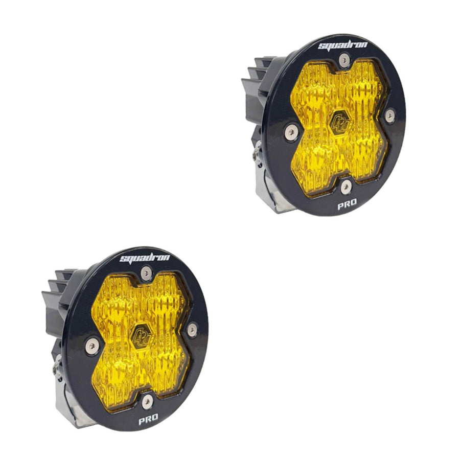 Squadron-R 2.0 Pro Pair LED Wide Cornering Baja Amber No Harness
