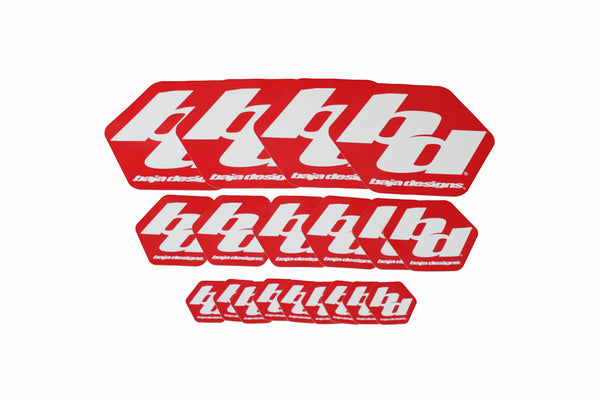 Baja Designs Sticker Pack (Small; Red)