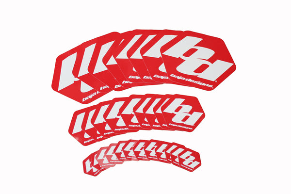 Baja Designs Sticker Pack (Large; Red)