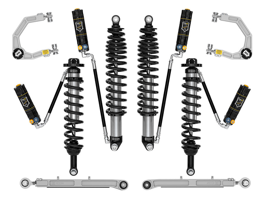 ICON 2021-2023 Ford Bronco Non-Sasquatch 3-4" Lift Stage 6 Suspension System CDXS Billet Heavy Rate Rear Spring