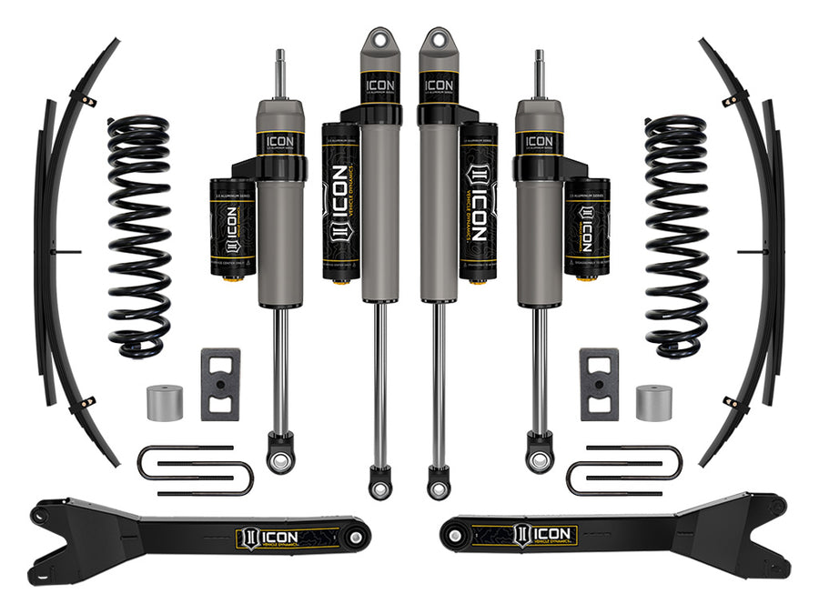 ICON 2023-2025 Ford F-250/F-350 Super Duty 4WD Gas 2.5" Lift Stage 2 Suspension System W/ Radius Arms And Expansion Packs