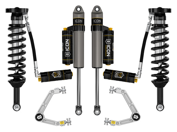 ICON 2023-2024 Chevrolet Colorado WT LT & Z71 1.75-2.5" Lift Stage 5 Suspension System W/ Billet Upper Control Arms