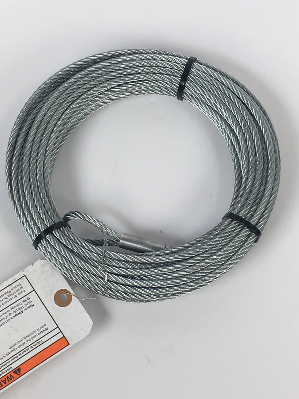 Replacement Steel Winch Rope 50 Ft X 7/32 In