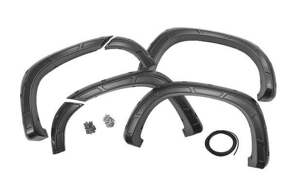 Rough Country - Fender Flares - Defender - G48 Redwood - Chevy Silverado 1500 2WD/4WD (2019-2025 & Classic)