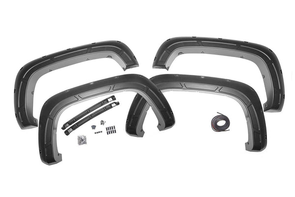 Rough Country - Fender Flares - Sport - GXP Lakeshore Blue - Chevy Silverado 2500 HD/3500 HD (20-25)