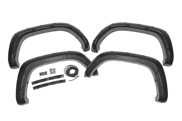 Rough Country - Fender Flares - Defender - 6X3 Lunar Rock - Toyota Tacoma 2WD/4WD (2016-2023)