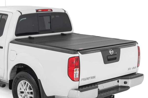 Rough Country - Hard Tri-Fold Flip Up Bed Cover - 5' Bed - Nissan Frontier 2WD/4WD (05-21)