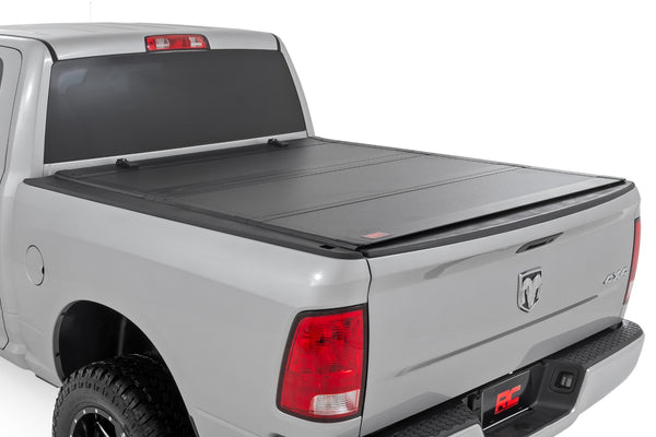 Rough Country - Hard Tri-Fold Flip Up Bed Cover - 5'7 In. Bed - Ram 1500 2WD/4WD (2010-2018 & Classic)
