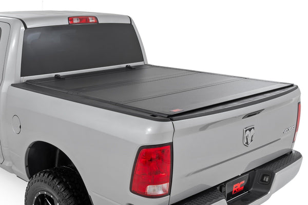 Rough Country - Hard Tri-Fold Flip Up Bed Cover - 6'4 In. Bed - Ram 1500/2500/3500 (10-25 & Classic)