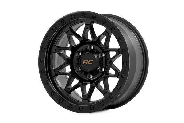 Rough Country - Rough Country 78 Series Wheel/Simulated Beadlock/Black/18x9/5x5.5/-12mm