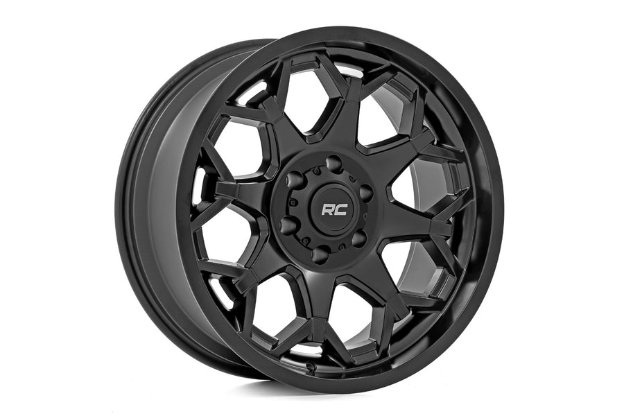 Rough Country - 80 Series Wheel / One-Piece / Semi Gloss Black / 20x10 / 6x135 / -25mm - 80202417A