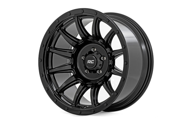 Rough Country - Rough Country 90 Series Wheel/One-Piece/Gloss Black/18x9/6x5.5/0mm