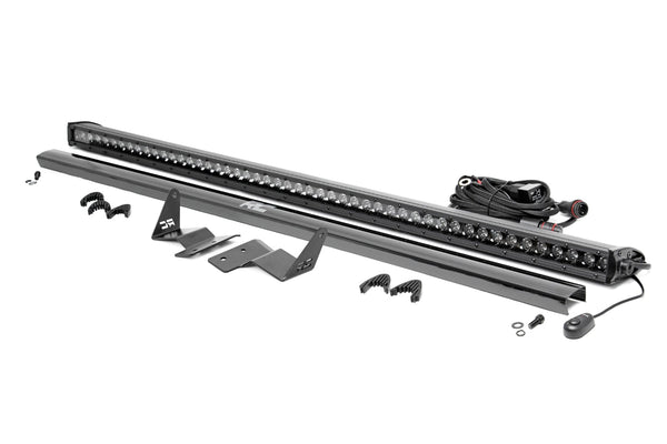 Rough Country - LED Light Kit - Upper Windshield - 50 In. Black Single Row - Ford Bronco (21-25)