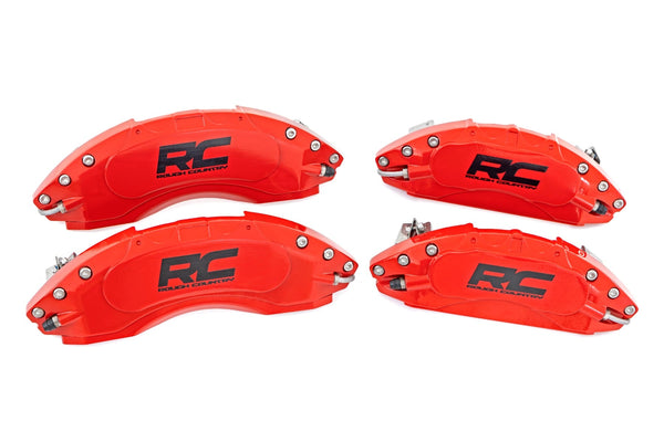 Rough Country - Caliper Covers - Front And Rear - Red - Chevy/GMC 2500HD/3500HD (20-26) - 71110