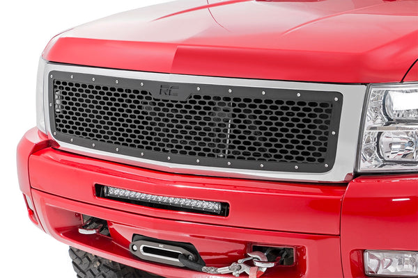 Rough Country - Mesh Grille - Chevy Silverado 1500 2WD/4WD (2007-2013)