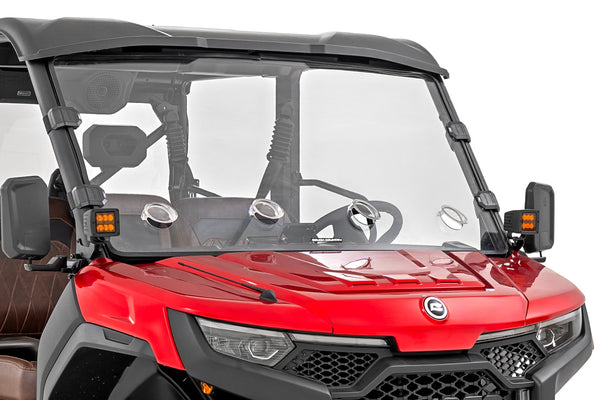 Rough Country - Vented Full Windshield - Scratch Resistant - CFMOTO UFORCE 1000 U10 PRO