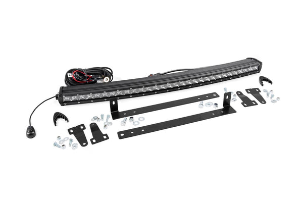 Rough Country - LED Light Kit - Grille Mount - 30 In. Chrome Single Row - Ford F-150 (09-14)