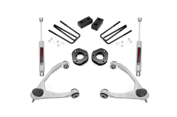 Rough Country - 3.5 Inch Lift Kit - Forged UCA - Cast Steel - Chevy/GMC 1500 (07-16)