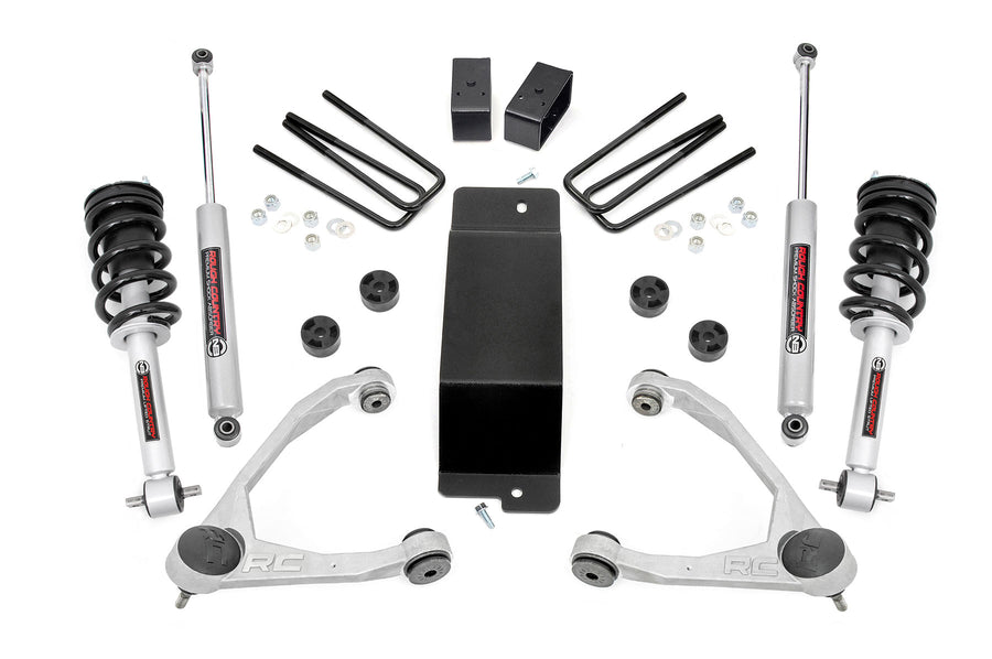 Rough Country - 3.5 Inch Lift Kit - Forged UCA - N3 Strut - Chevy/GMC 1500 (14-16)