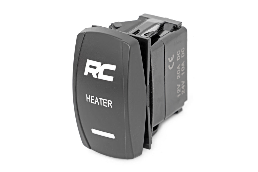 Rough Country - Rocker Switch - Cab Heater - 2x1 With Logo - Blue Back Light - Polaris General XP 4 1000 - 710HS