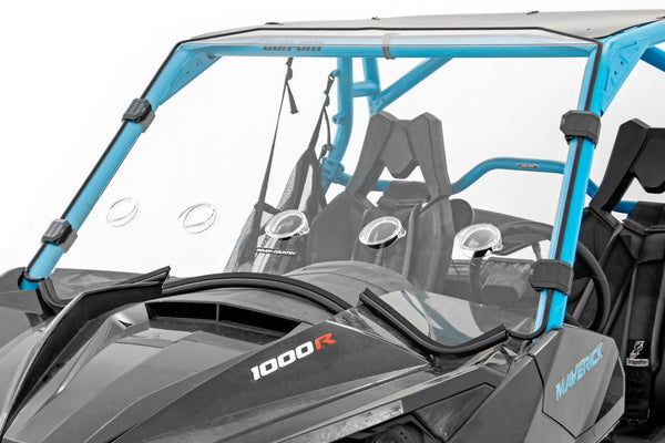 Rough Country - Vented Full Windshield - Scratch Resistant - Can-Am Maverick 1000R X