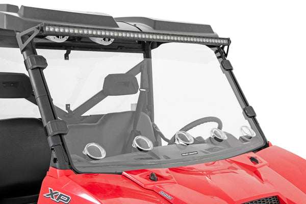 Rough Country - Vented Full Windshield - Scratch Resistant - Polaris Ranger 1000/Ranger XP 900/1000