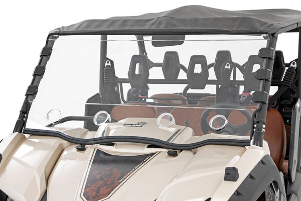 Rough Country - Vented Full Windshield - Scratch Resistant - Yamaha Viking 700